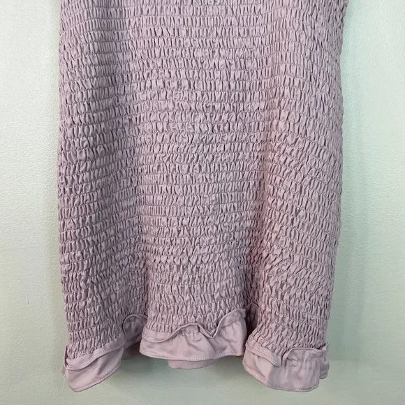 Superdown Dress XL Purple Natalia Smocked Bodice Mini Revolve Women's NWT - Picture 9 of 14